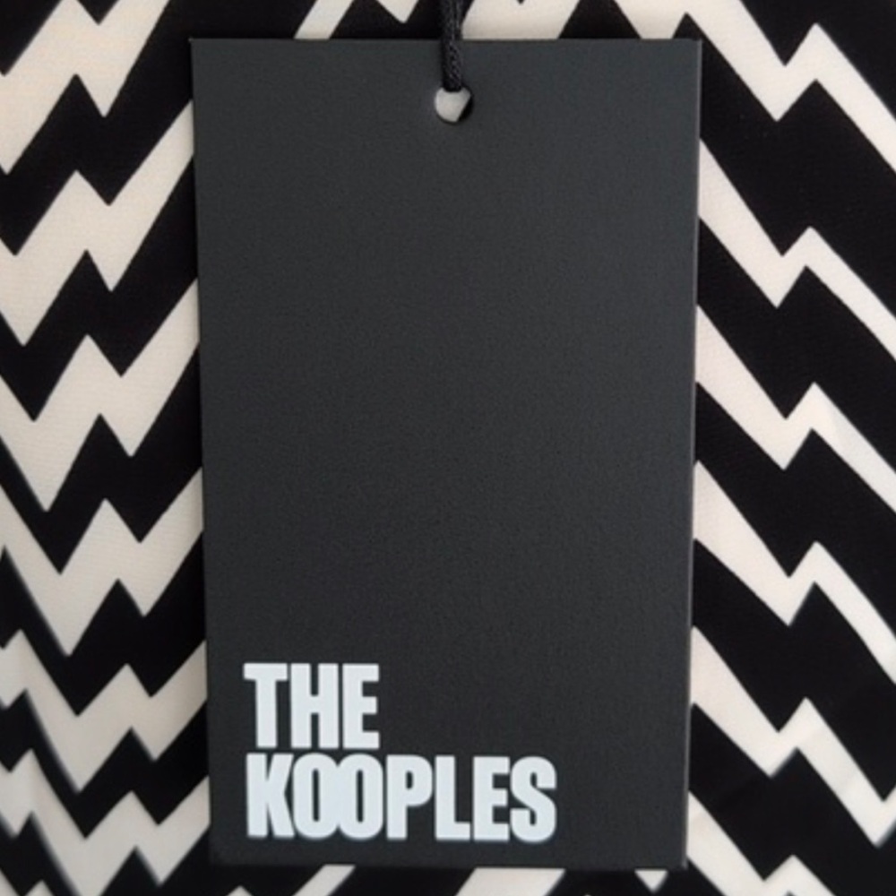 The Kooples Monochrome Zigzag Blouse
